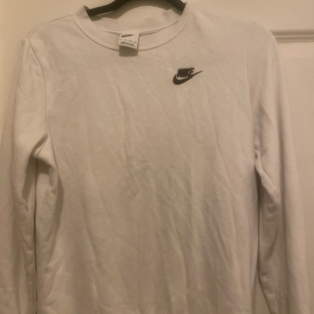 Nike Classic White Crewneck Top